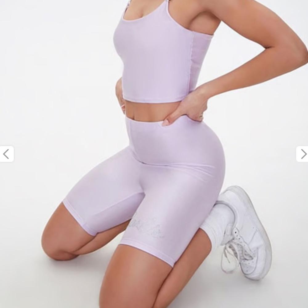 Forever 21 Lavender Regular Fit Biker BARBIE - SMALL